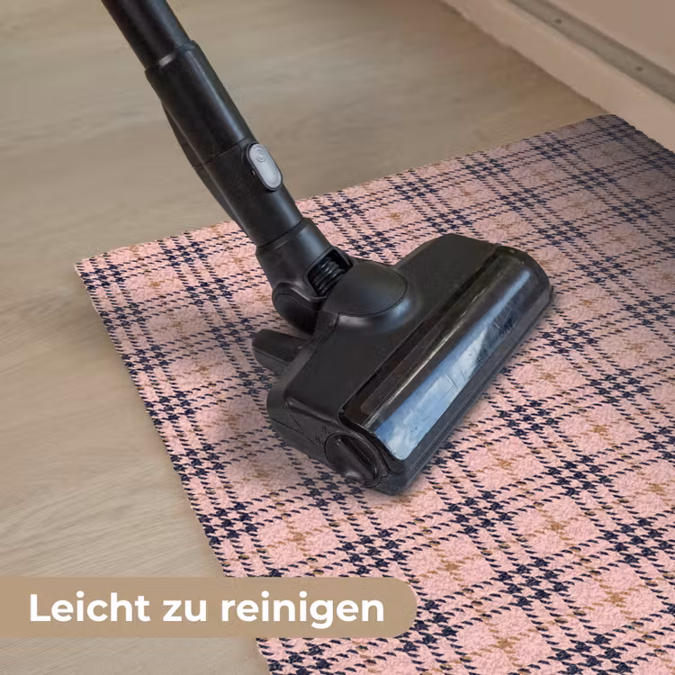 Plaid - Patroon - Schotse - Roze Deurmat klein 898 -reinigen_DE