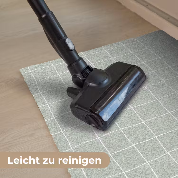 Ruitpatroon - Golvend - Groen Deurmat klein 898 -reinigen_DE