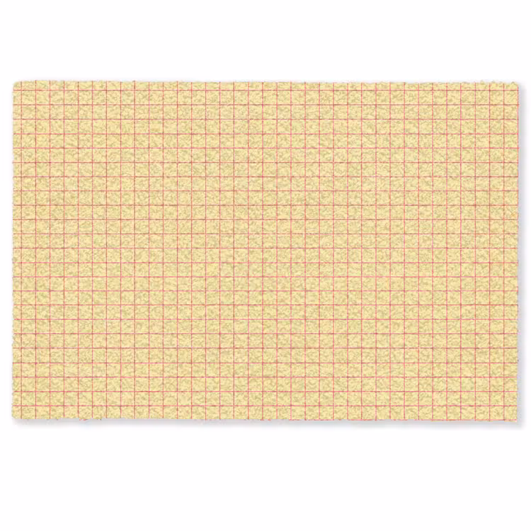 Ruitjes - Grid - Minimalistisch - Geel - Roze Deurmat klein 898 -zkaufland3d