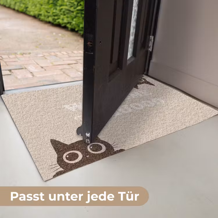 Cat - Beige - Welcome - Goodbye Deurmat klein -USP_DE