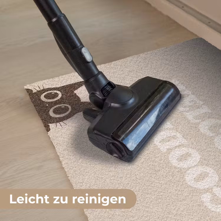 Cat - Beige - Welcome - Goodbye Deurmat klein -reinigen_DE
