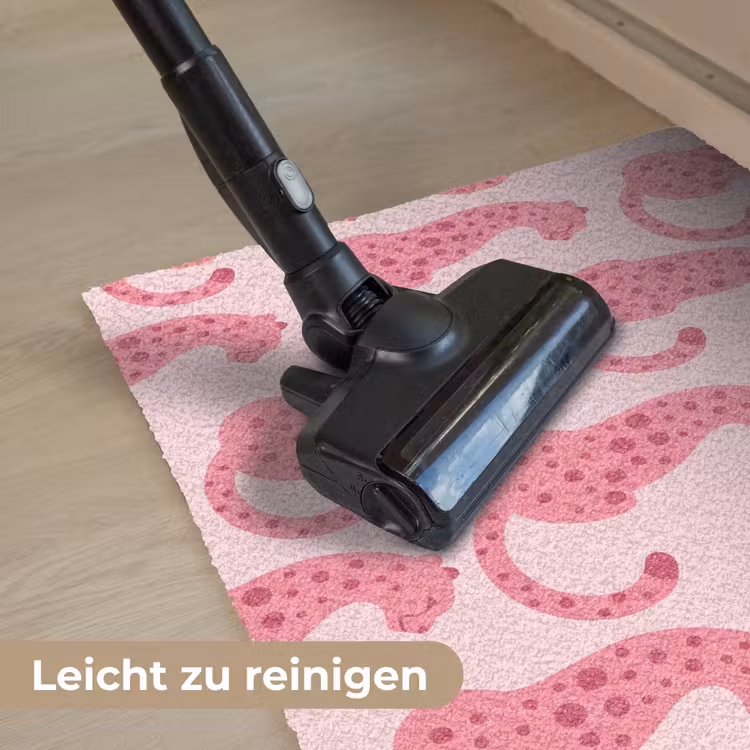 Kat - Gevlekt - Dieren - Patroon - Roze Deurmat klein -reinigen_DE