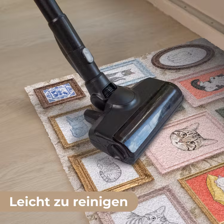 Kat - Portret - Dieren - Illustratie - Lijst Deurmat klein -reinigen_DE