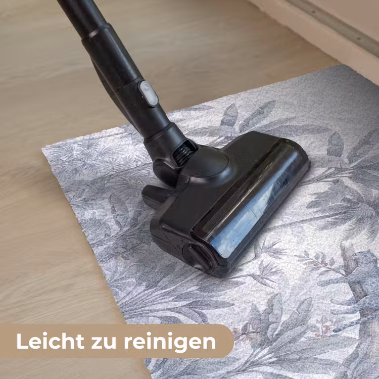 Kat - Tropisch bos - Modern - Grijs Deurmat klein -reinigen_DE