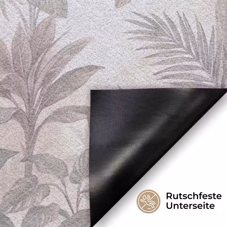 Kat - Vogel - Jungle - Illustratie - Dieren Deurmat klein -antislip_DE