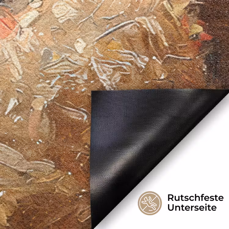 Kat - Kerst - Winter - Dier Deurmat klein -antislip_DE