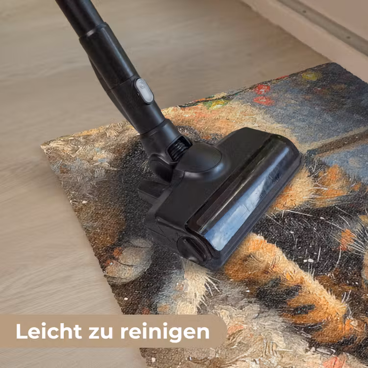 Kat - Kerst - Winter - Dier Deurmat klein -reinigen_DE