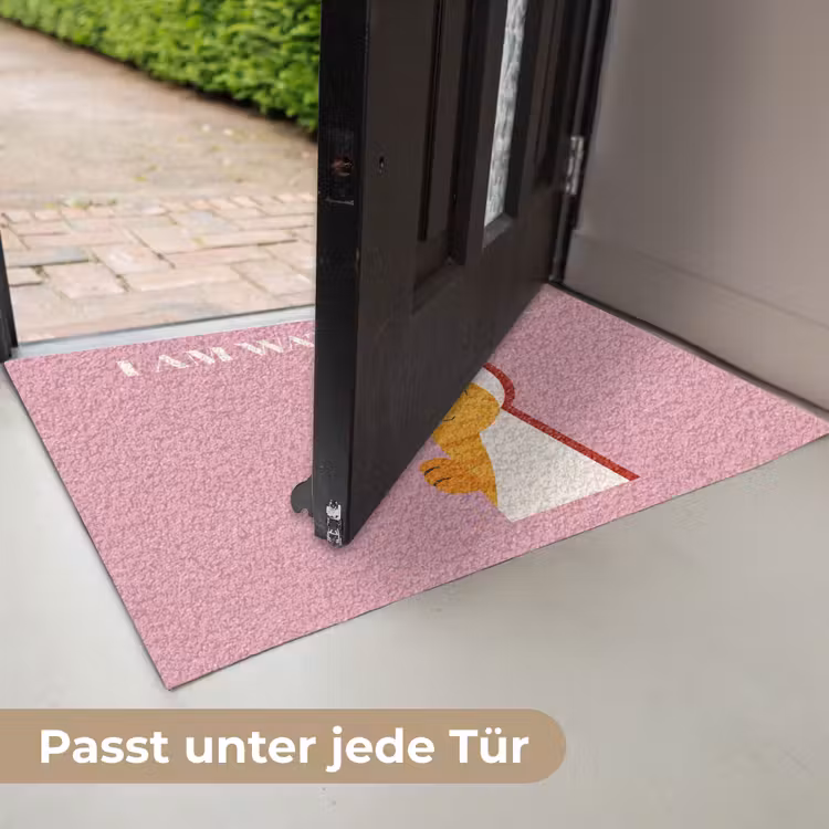 Cat - Quote - Pink Deurmat klein -USP_DE