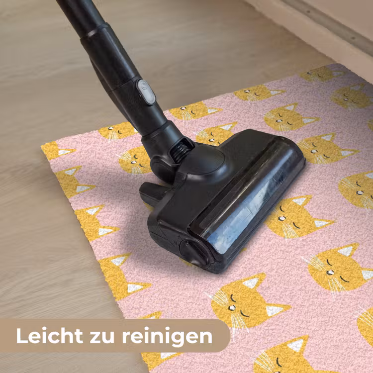 Katten - Patroon - Roze Deurmat klein 898 -reinigen_DE
