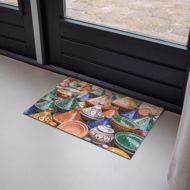 Fußmatte - Keramik – Bunt – Muster - Aardewerk - Kleurrijk - Patroon Deurmat klein