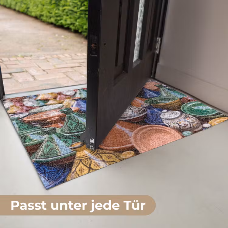 Fußmatte - Keramik – Bunt – Muster - Aardewerk - Kleurrijk - Patroon Deurmat klein