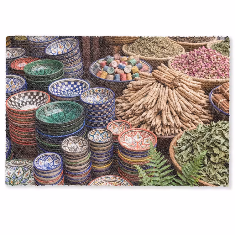 Fußmatte - Keramik – Orientalisch – Farbenfroh - Aardewerk - Oosters - Kleurrijk Deurmat klein