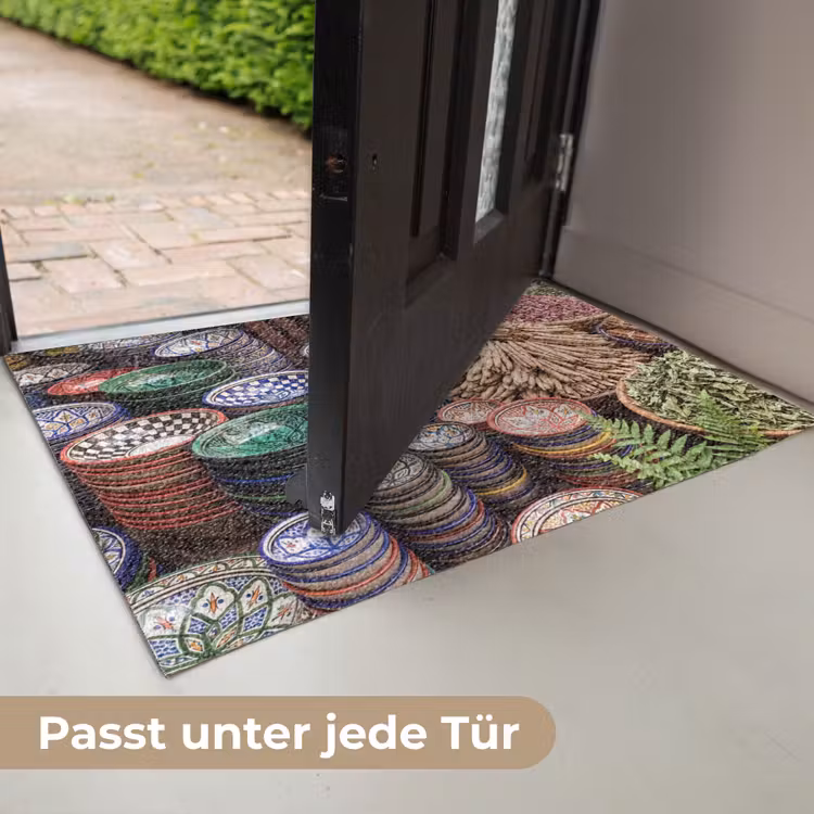 Fußmatte - Keramik – Orientalisch – Farbenfroh - Aardewerk - Oosters - Kleurrijk Deurmat klein