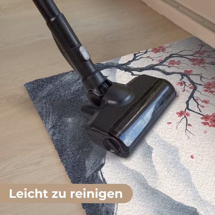 Kersenbloesem - Oosters - Rood Deurmat klein -reinigen_DE