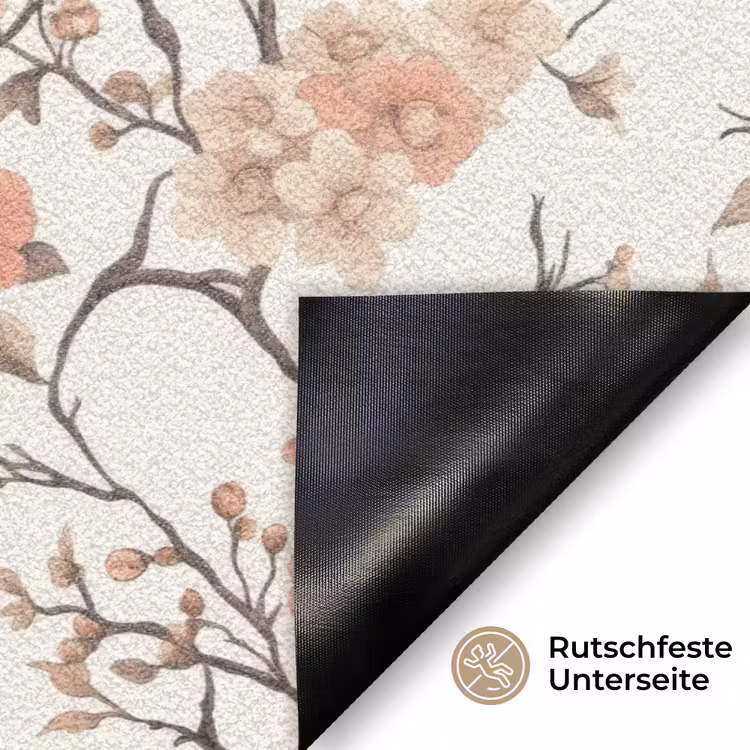 Kersenbloesem - Mus - Roze Deurmat klein 898 -antislip_DE