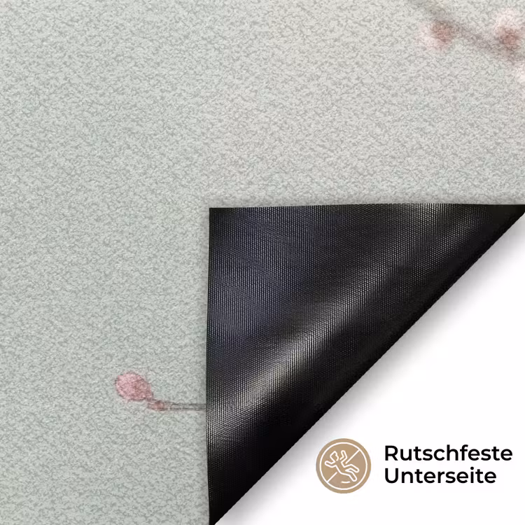 Kersen - Bloesem - Groen Deurmat klein -antislip_DE