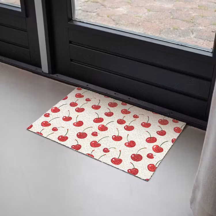 Kersen - Minimalistisch - Rood Deurmat klein 898 -sfeer2