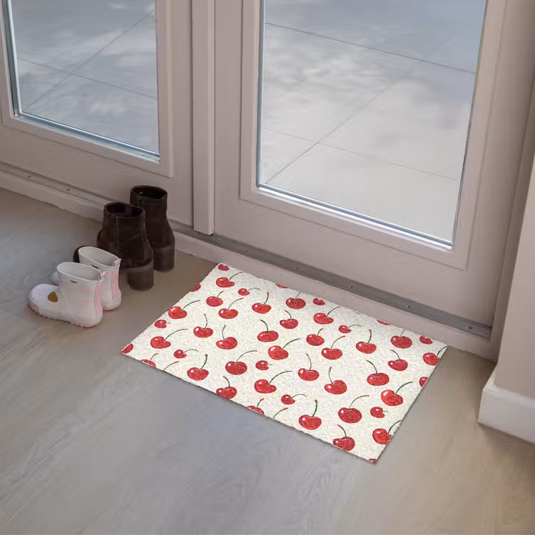 Kersen - Minimalistisch - Rood Deurmat klein 898 -sfeer3