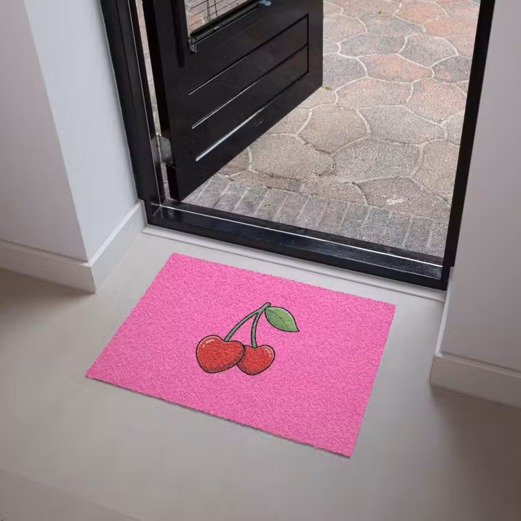 Kers - Roze - Fruit Deurmat klein -sfeer5