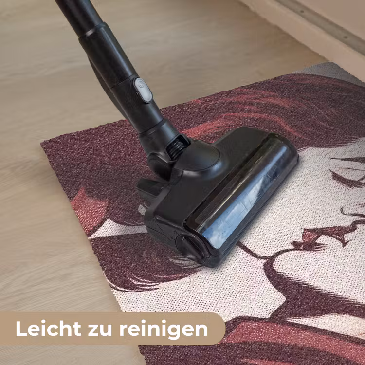 Kussen - Personen - Retro - Bordeaux Deurmat klein -reinigen_DE
