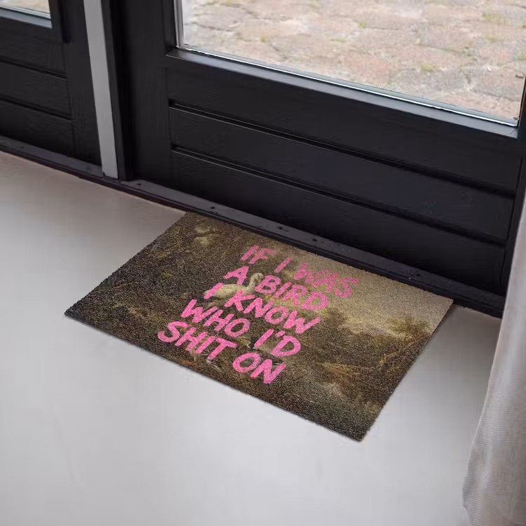 Klassiek - Humor - Roze Deurmat klein -sfeer2