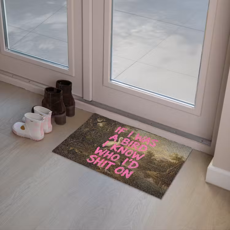 Klassiek - Humor - Roze Deurmat klein -sfeer3