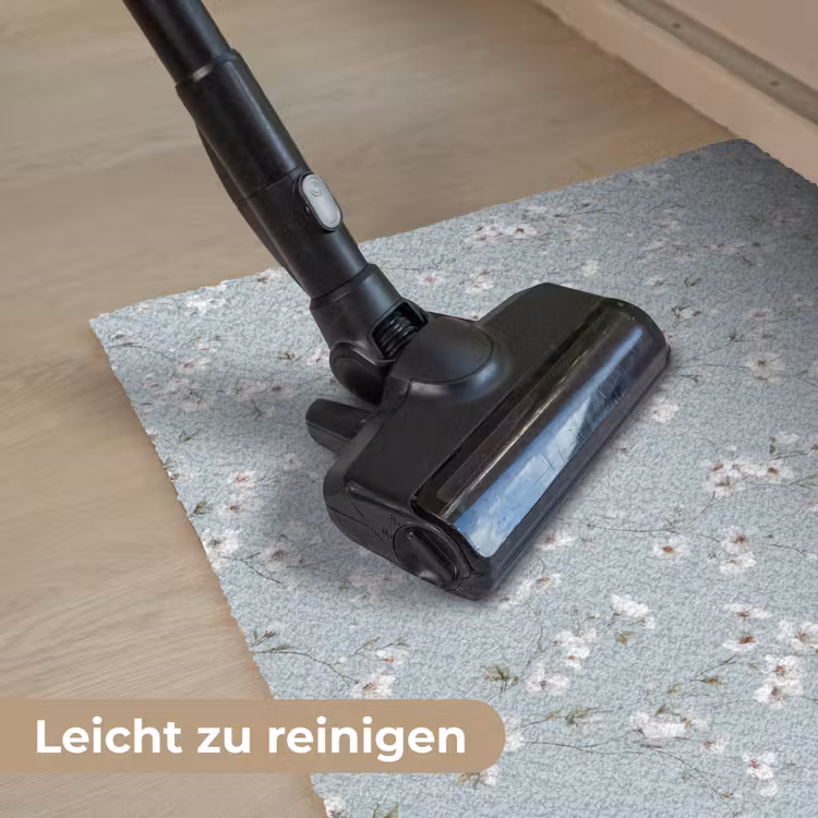 Klassiek - Bloemen - Blauw Deurmat klein 898 -reinigen_DE