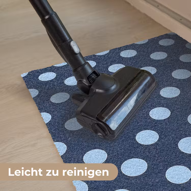 Klassiek - Dots - Blauw Deurmat klein 898 -reinigen_DE