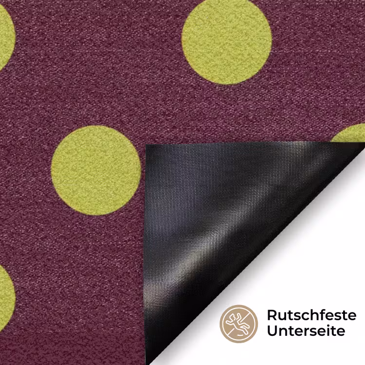 Klassiek - Stippen - Groen Deurmat klein 898 -antislip_DE