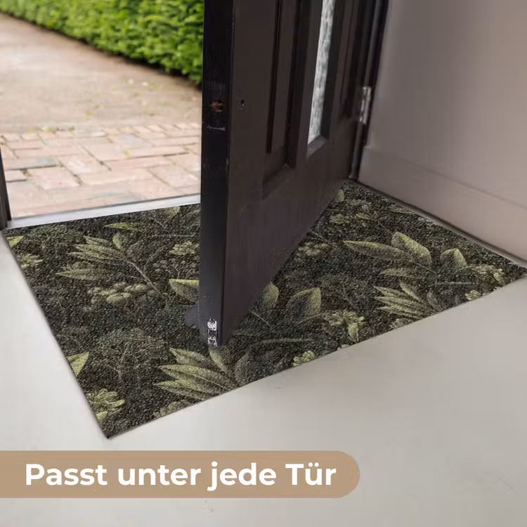 Klassiek - Donker - Botanisch - Planten Deurmat klein 898 -USP_DE