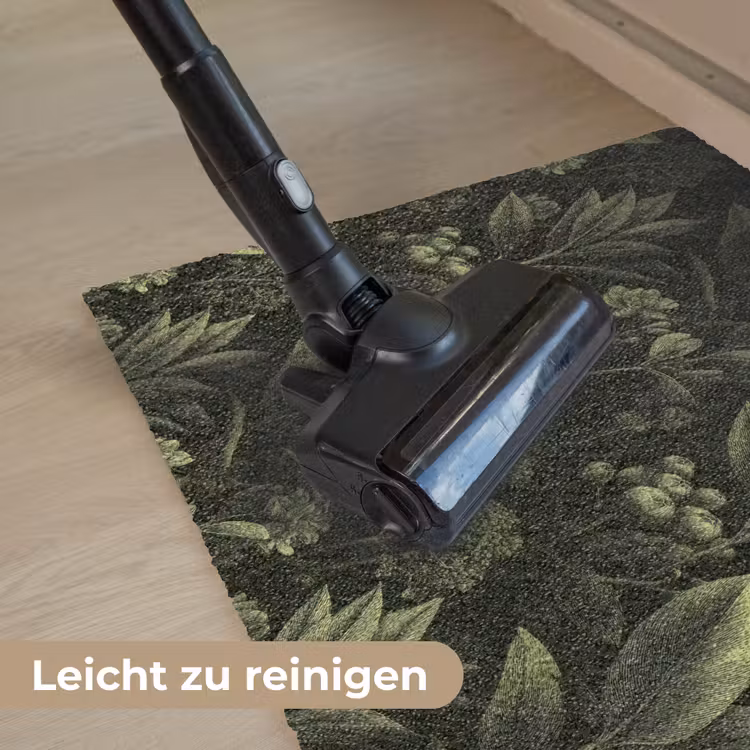 Klassiek - Donker - Botanisch - Planten Deurmat klein 898 -reinigen_DE