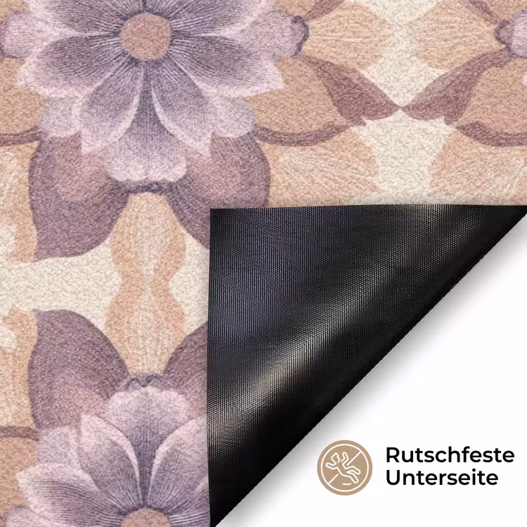 Klassiek - Patroon - Paars Deurmat klein 898 -antislip_DE