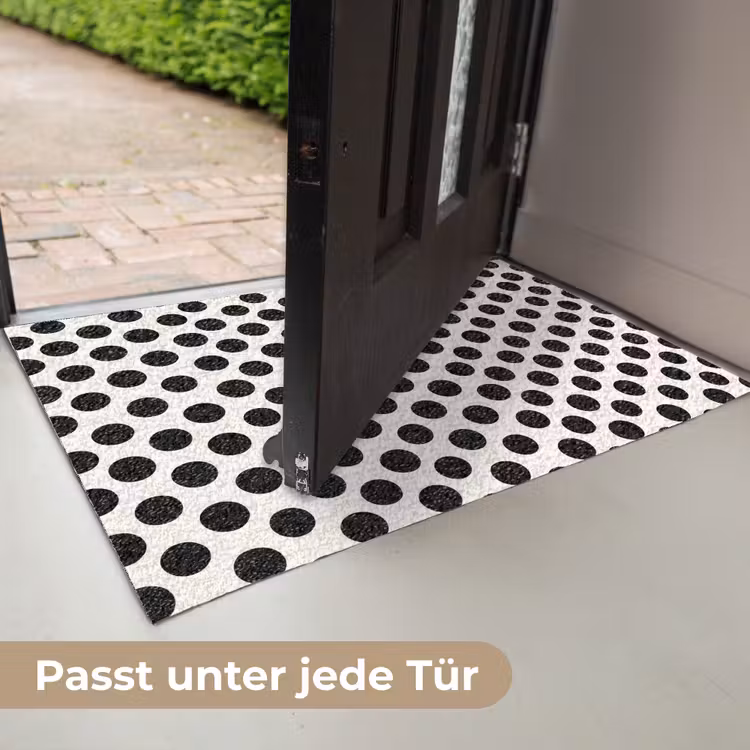 Klassiek - Stippen - Zwart Deurmat klein 898 -USP_DE