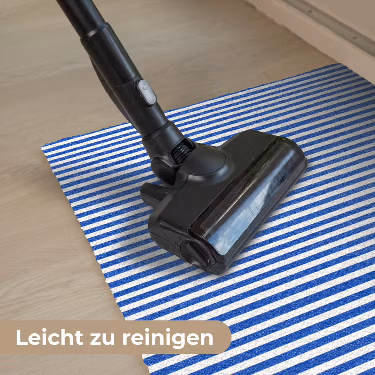 Klassiek - Strepen - Blauw Deurmat klein 898 -reinigen_DE