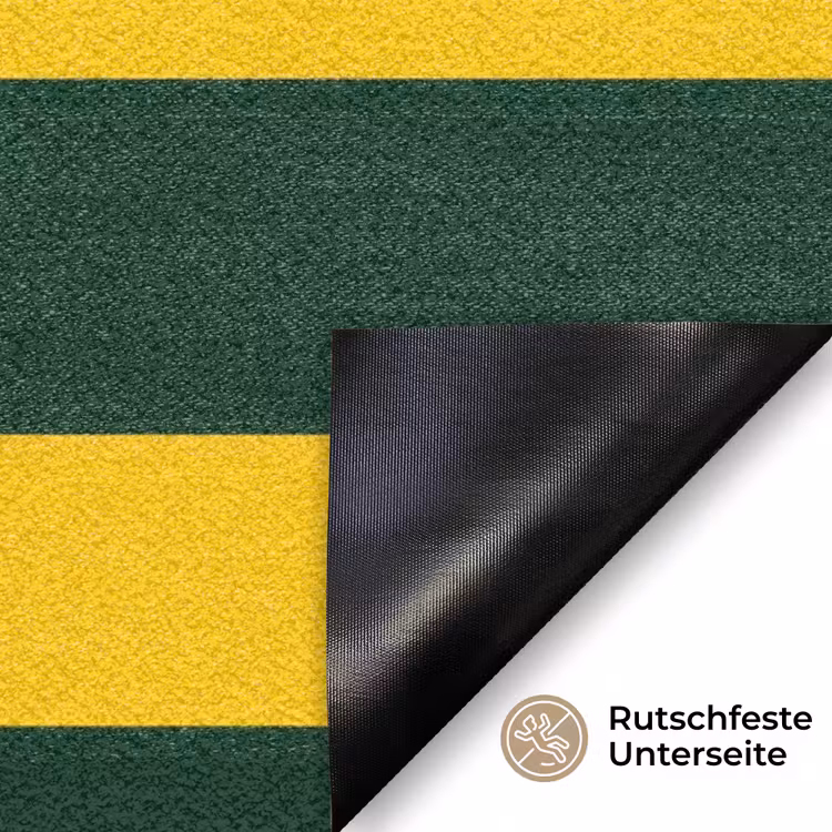 Klassiek - Strepen - Groen Deurmat klein 898 -antislip_DE