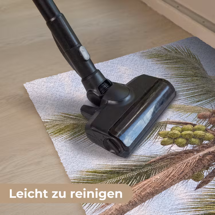 Fußmatte - Kokosnuss – Baum – Tropisch – Natur – Grün - Kokosnoot - Boom - Tropisch - Natuur - Groen Deurmat klein