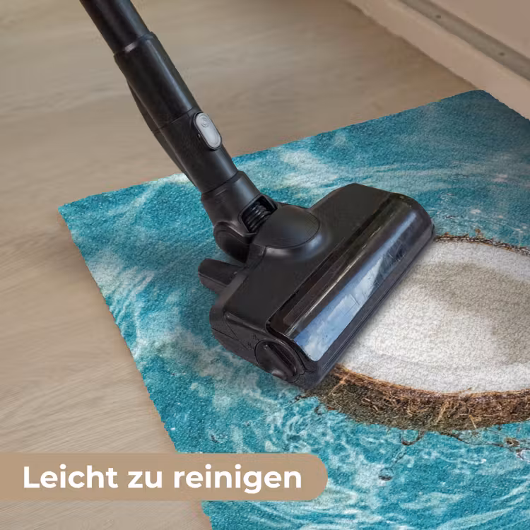 Kokosnoot - Water - Wit Deurmat klein -reinigen_DE