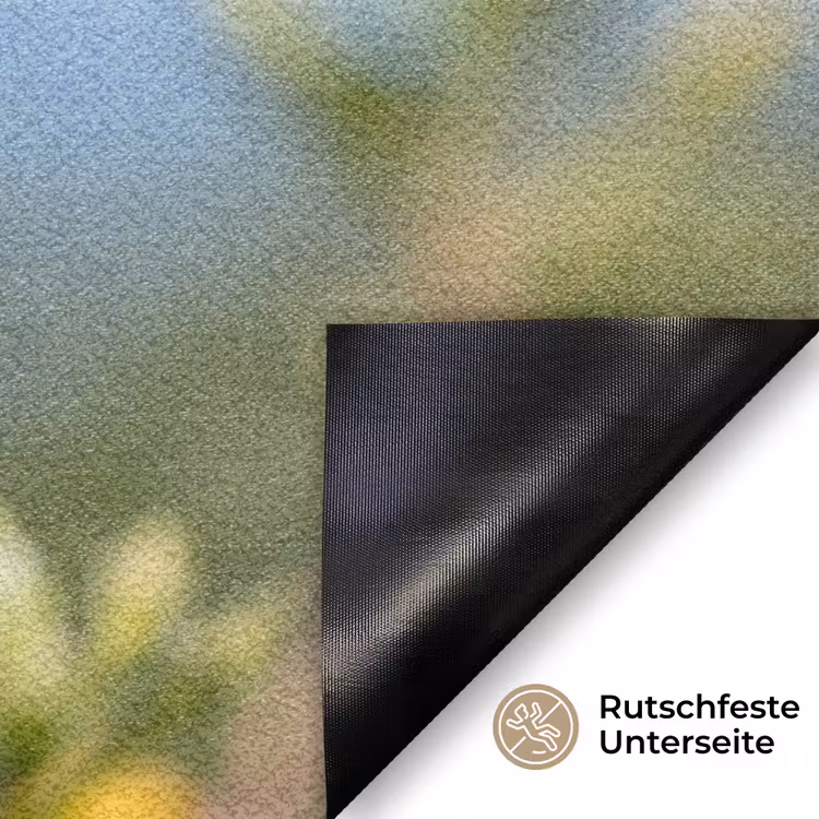 Kolibrie - Bloem - Natuur - Groen Deurmat klein -antislip_DE