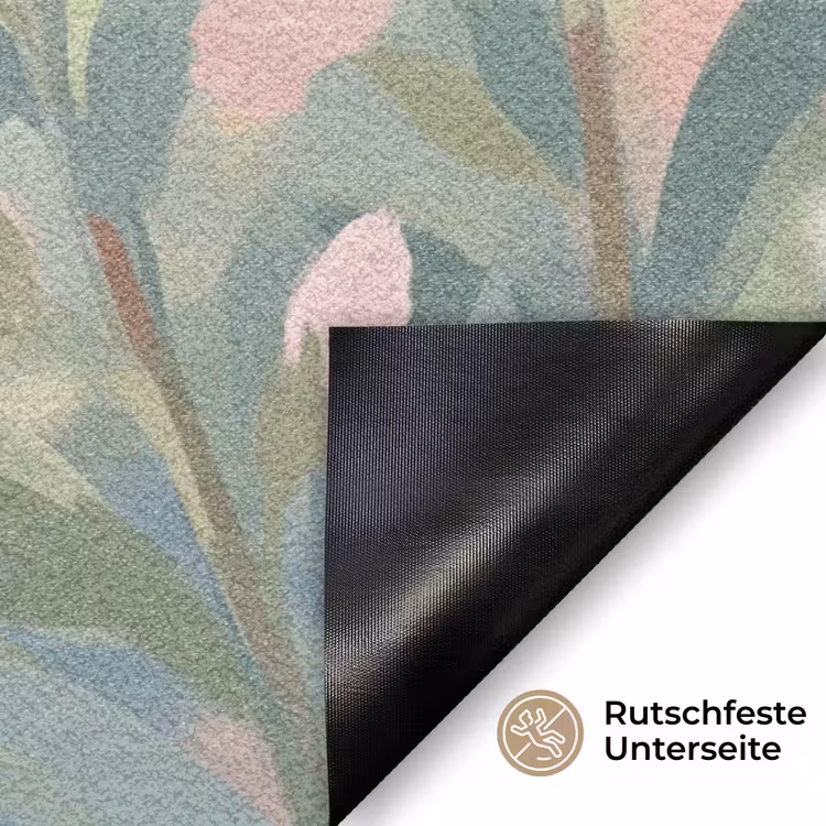 Kolibrie - Illustratie - Kleurrijk Deurmat klein -antislip_DE