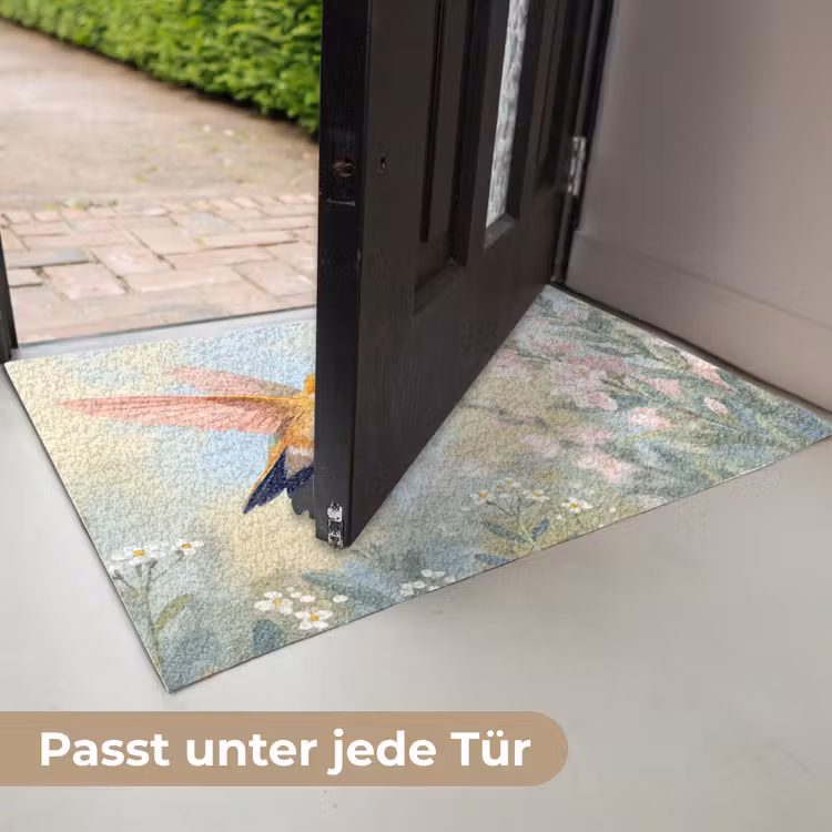 Kolibrie - Illustratie - Kleurrijk Deurmat klein -USP_DE