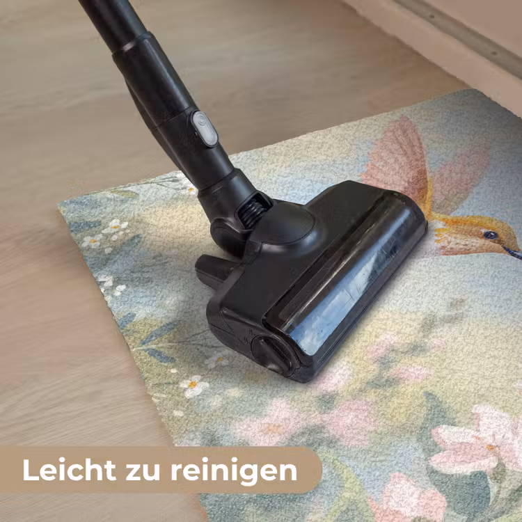 Kolibrie - Illustratie - Kleurrijk Deurmat klein -reinigen_DE