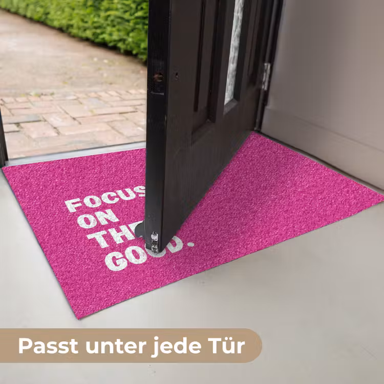 Focus on the good - Roze - Simple Deurmat klein -USP_DE