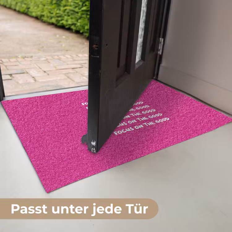 Focus on the good - Roze - wit Deurmat klein -USP_DE