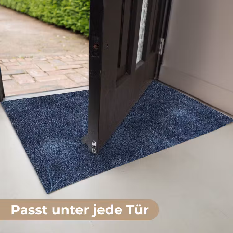 Koraal - Takken - Patroon - Nachtblauw Deurmat klein 898 -USP_DE