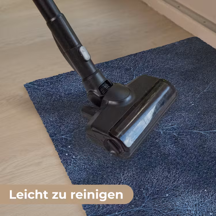 Koraal - Takken - Patroon - Nachtblauw Deurmat klein 898 -reinigen_DE
