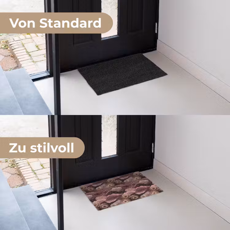 Koraal - Organisch - Roze Deurmat klein 898 -voor-na_DE