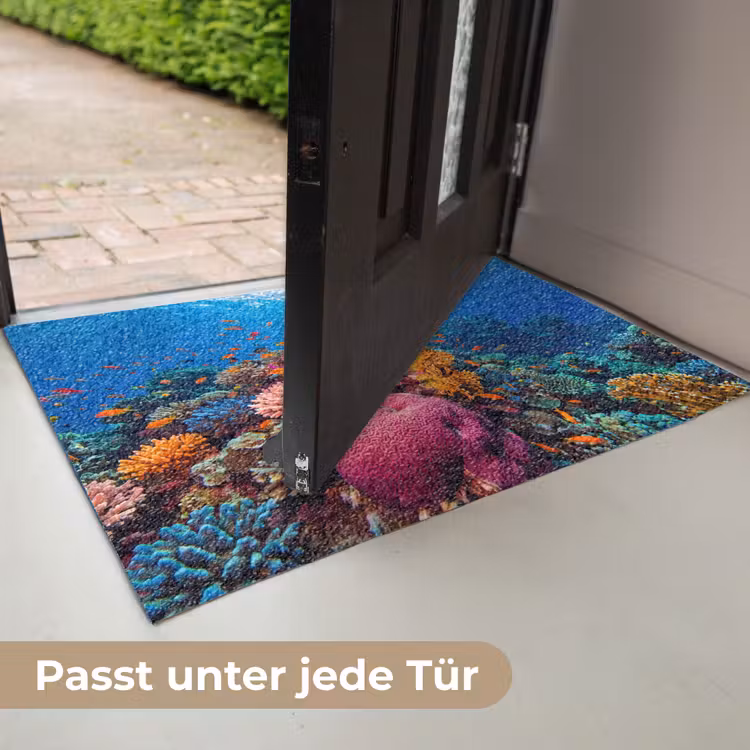 Koraal - Vissen - Oceaan - Natuur - Kleurrijk Deurmat klein -USP_DE