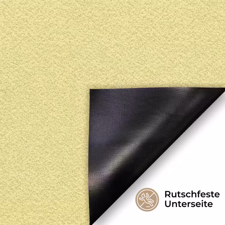 Koraal - Cirkel - Abstract - Geel Deurmat klein -antislip_DE