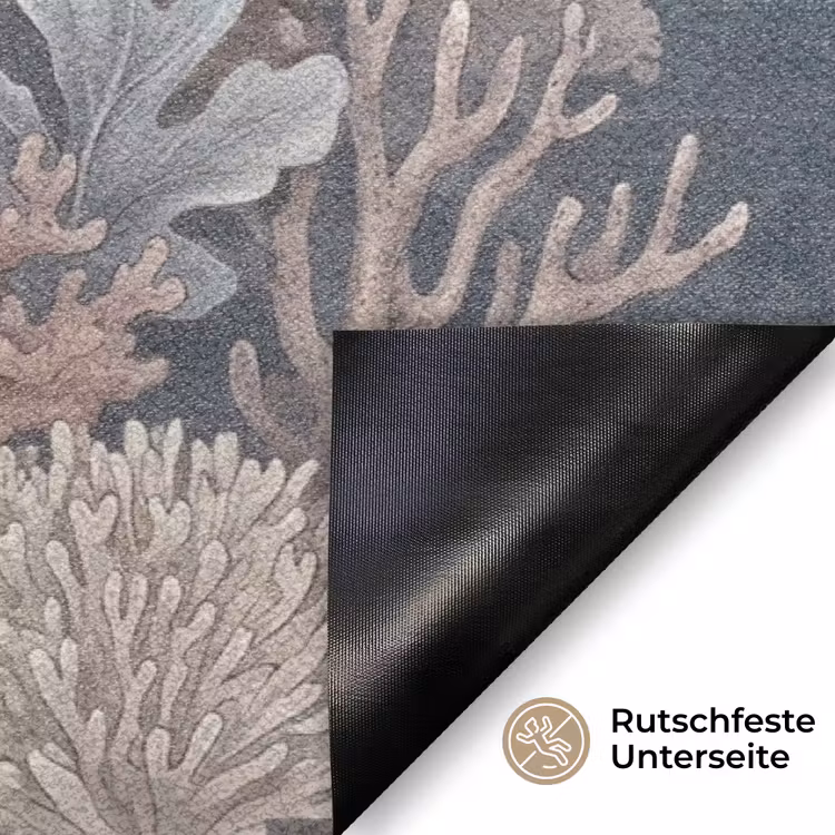 Koraal - Zeeleven - Onderwater - Illustratie - Natuur Deurmat klein -antislip_DE