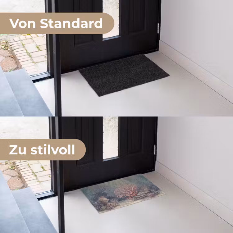 Koraal - Onderwater - Natuur - Roze Deurmat klein -voor-na_DE